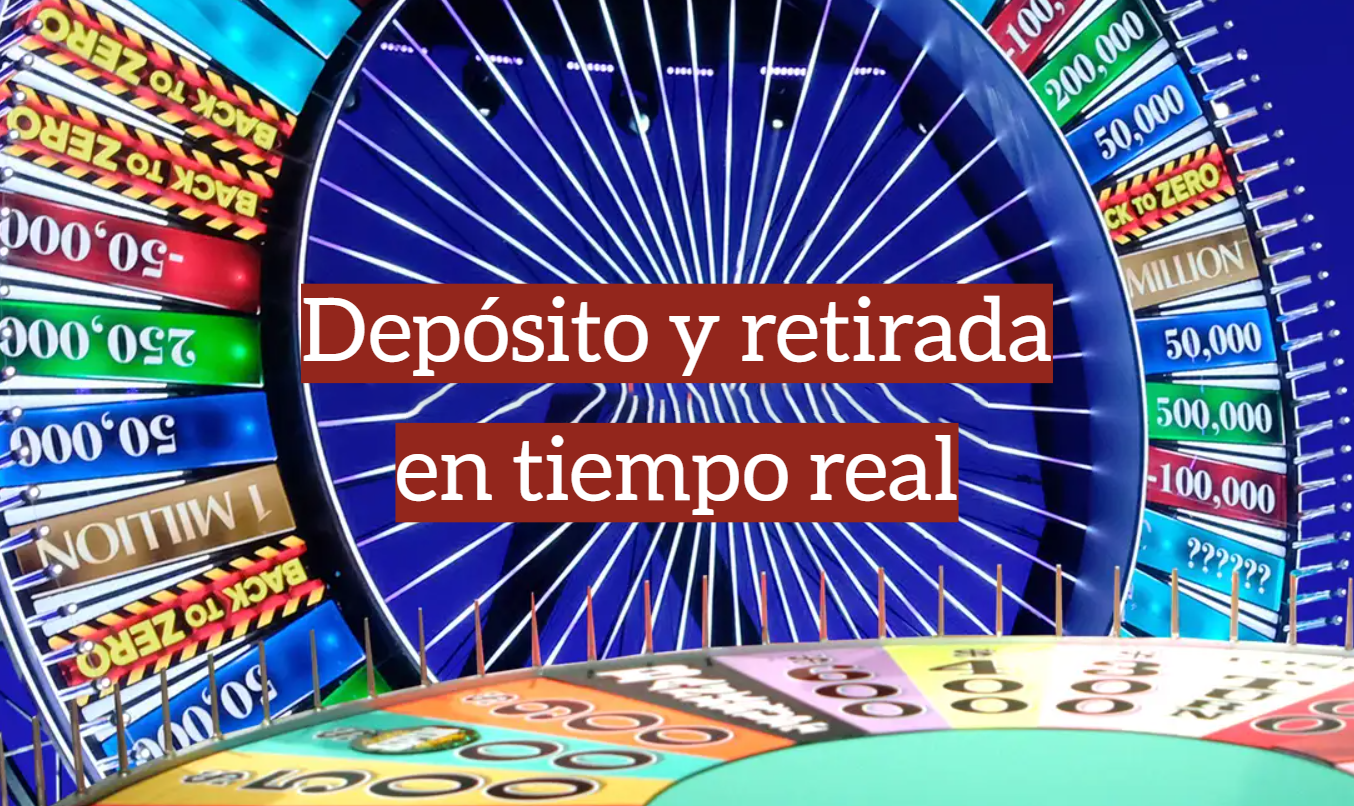 Depósito y retirada en tiempo real